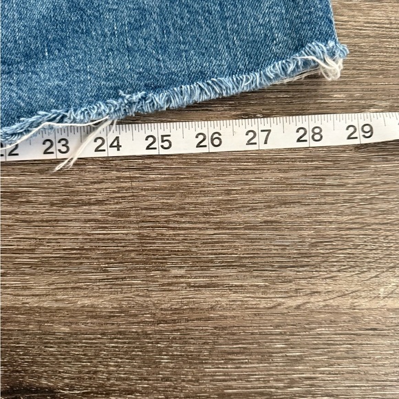 Reformation Blue Denim Maxi Skirt with Slit - Picture 9 of 9